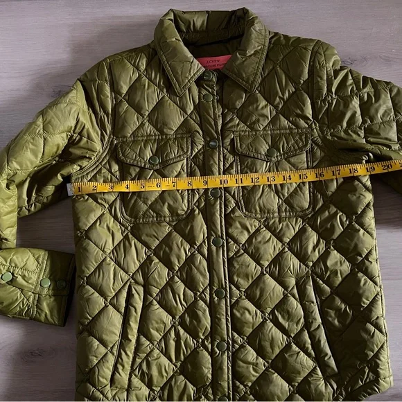 J. Crew Olive Green Puffer Jacket - Picture 3 of 14